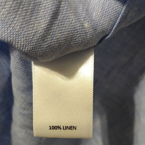 Baird McNutt for Murano 100% Linen Shirt Dress Roll Tab Sleeves SIZE 3XT - Picture 2 of 5